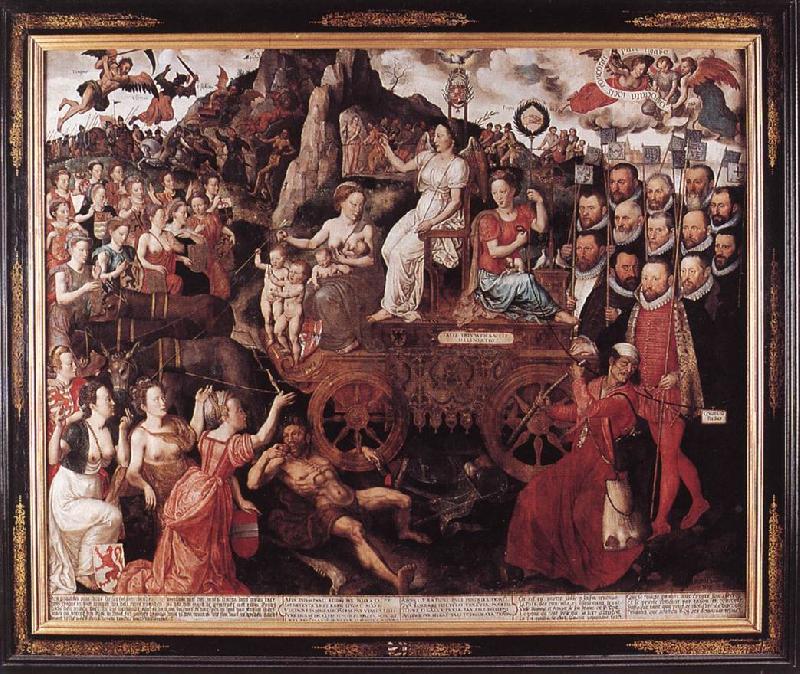 CLAEISSENS, Pieter the Younger Allegory of the 1577 Peace in the Low Countries dfg France oil painting art